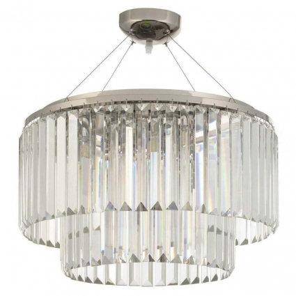 Подвесная люстра Arti Lampadari Enio E 1.5.D50.100 NP для гостиной, цвет никель,  в стиле модерн
