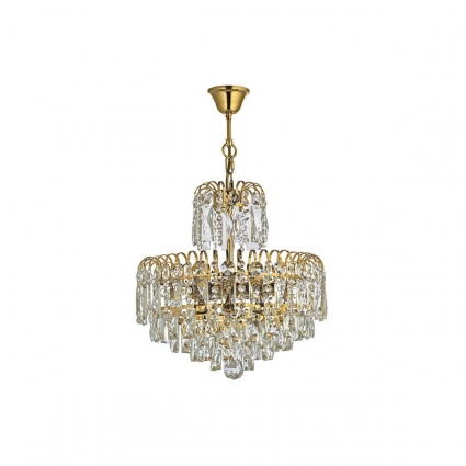 Подвесная люстра Arti Lampadari Erice E 1.5.50.100 G для спальни, цоколь E14,  в классическом стиле