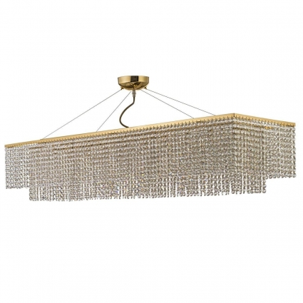 Подвесная люстра Arti Lampadari Milano E 1.5.120X30.502 G для гостиной, цоколь G9,  в стиле модерн