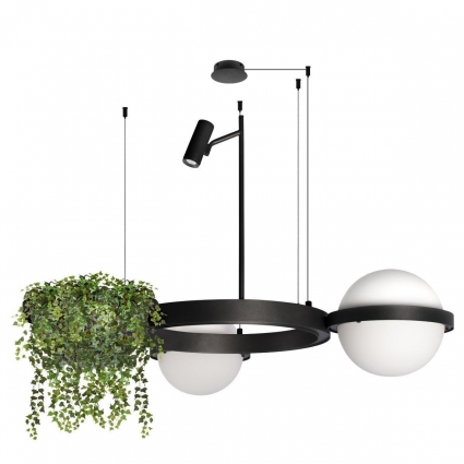 Подвесной светодиодный светильник Loft IT Jardin 10121/2, цвет черный,  в стиле арт-деко