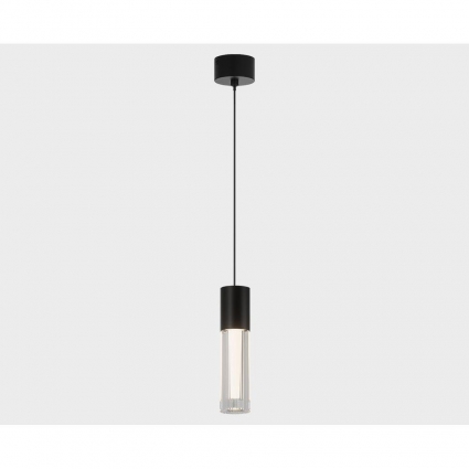 Подвесной светодиодный светильник Italline IT014-0204 black для кафе и ресторанов, цвет черный,  в современном стиле