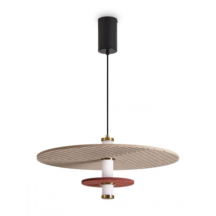 Подвесной светодиодный светильник Freya Acoustic FR5494PL-L9TR, цвет бежевый
