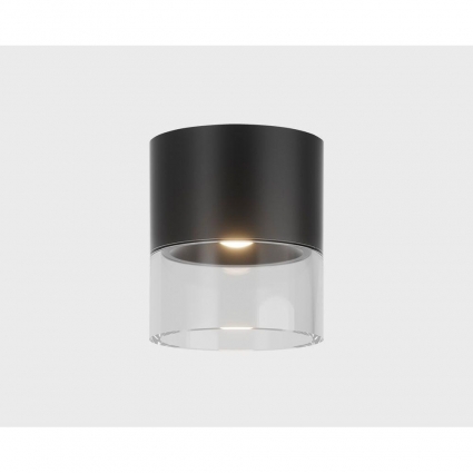 Потолочный светодиодный светильник Italline IT014-0201 black, цвет черный,  в современном стиле