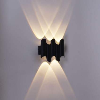 Уличный настенный светодиодный светильник Reluce 86851-9.2-005KT LED5W BK, цвет черный,  в современном стиле