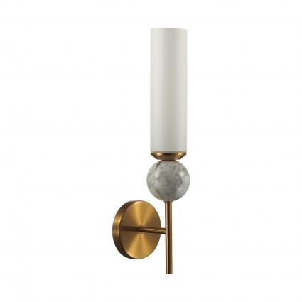 Бра Odeon Light Midcent Lolla 4359/1W для спальни площадью до 2 кв.м., цвет белый,  в стиле модерн