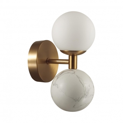 Бра Odeon Light Midcent Lolla 4359/6WL для гостиной площадью до 2 кв.м., цвет белый,  в стиле модерн