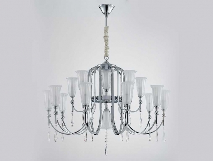 Подвесная люстра Newport Sofia 4810+6/C chrome М0067684, цвет хром,  в стиле модерн