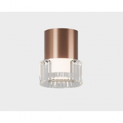Потолочный светодиодный светильник Italline IT014-0202 rose gold, цвет розовый,  в современном стиле
