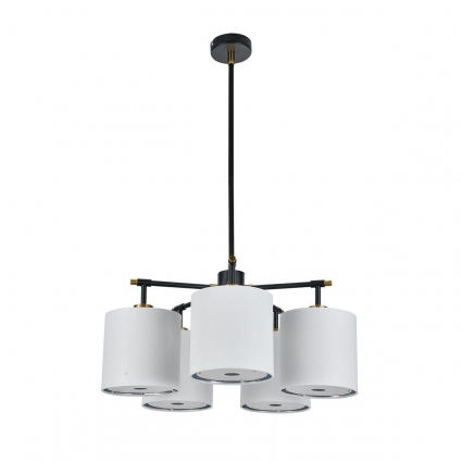 Подвесная люстра Escada Idea 10186/5PL на площадь до 18 кв.м., цвет белый,  в стиле модерн