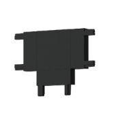 Коннектор T-образный Italline Kreator IT09-9030 black, цвет черный
