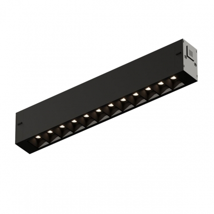 Трековый светодиодный светильник Denkirs Simple Grill DK8101-BK для гостиной, цвет черный,  в современном стиле