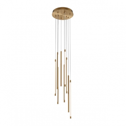 Подвесная светодиодная люстра Maytoni Light Stick MOD236PL-L54BS3K для гостиной, цвет латунь,  в стиле Хай-тек