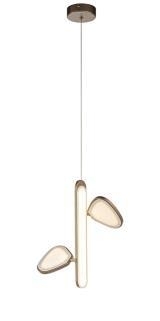 Люстра подвесная Alfa Light F3224-141 LED*3, цвет медь,  в стиле модерн