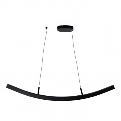 Подвесной светодиодный светильник Mizi`en Slim MZ31505-1200A-black на площадь до 9 кв.м., цвет черный,  в стиле Хай-тек