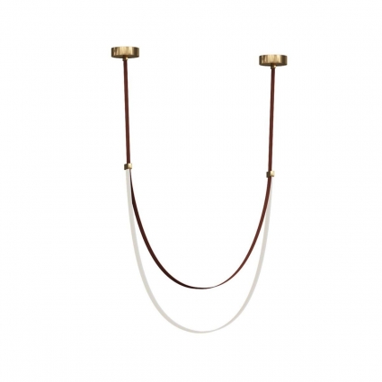 Подвесной светодиодный светильник Kink Light Лирд 07689A-150,04 на площадь до 28 кв.м., цвет коричневый