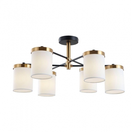 Потолочная люстра Arte Lamp Modello A4099PL-6BK для спальни площадью до 8 кв.м.,  в стиле модерн
