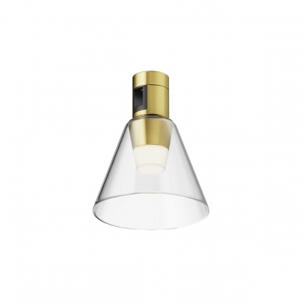 Трековый светодиодный светильник Maytoni Flarity Bianca TR147-1-3W4K-BS, цвет латунь,  в современном стиле