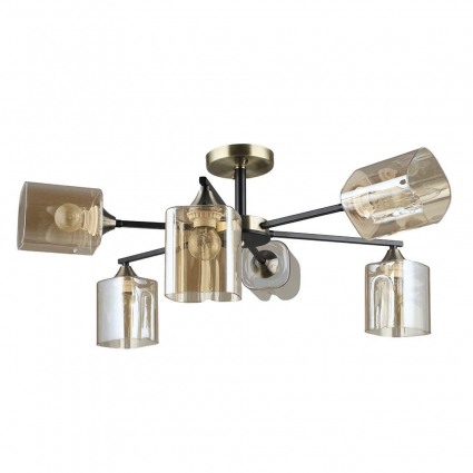 Потолочная люстра Arte Lamp MERCI A4185PL-6BK в стиле модерн