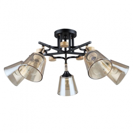 Потолочная люстра Arte Lamp GLASSY A5078PL-5BK в стиле модерн