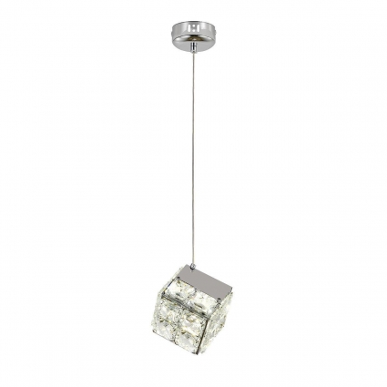 Подвесная светодиодная люстра Indigo Radioso 12048/1P Chrome V000137L на площадь до 2 кв.м., цвет хром,  в стиле модерн
