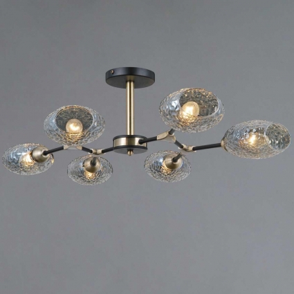 Светильник потолочный Illumico IL0272-6CSQ-25 BK AB TRENTO, цоколь E14