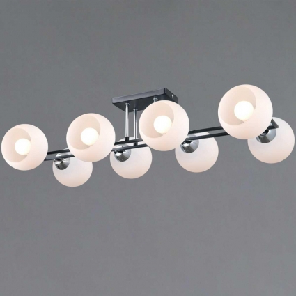 Светильник потолочный Illumico IL0791-8CSQ-25 BK CR TRENTO, цоколь E27