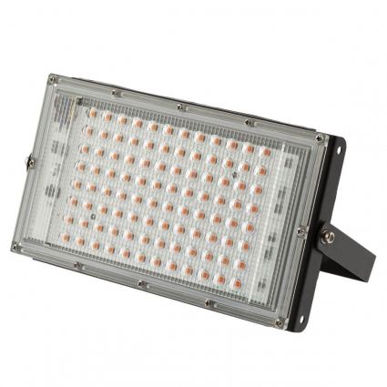 Прожектор светодиодный для растений ЭРА 50W 1310K Fito-80W-RB-Led-Y Б0053082, цвет черный,  в современном стиле