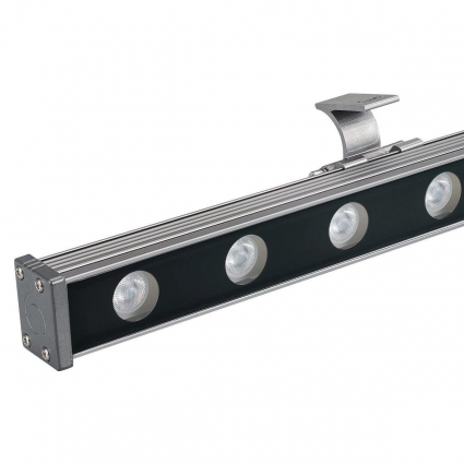 Линейный светодиодный прожектор Arlight AR-LINE-1000-18W Warm3000 (GR, 15x60 deg, 230V) 041730, цвет серый