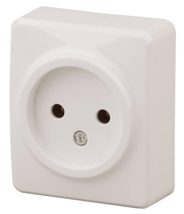 Розетка ЭРА Эксперт 2P 16A 250V 11-2201-02 Б0031552, цвет белый,  в современном стиле