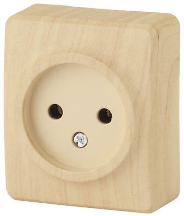 Розетка ЭРА Эксперт 2P 16A 250V 11-2201-11 Б0031553, цвет бежевый,  в стиле кантри
