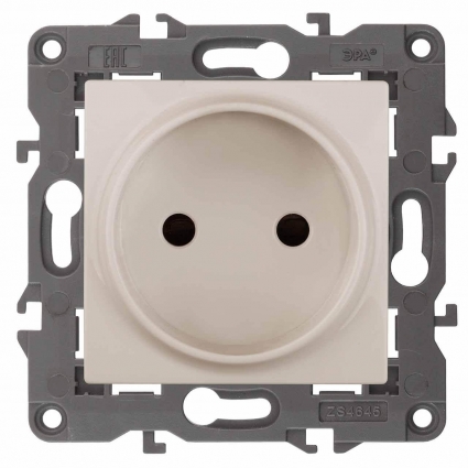Розетка ЭРА Elegance 2P 16A 250V 14-2105-02 Б0034285, цвет белый,  в современном стиле