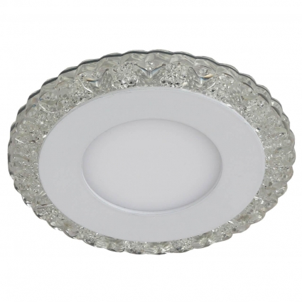 Встраиваемый светильник ЭРА с подсветкой DK LED 14 SL/WH Б0036495 для спальни площадью до 4 кв.м.,  в стиле модерн