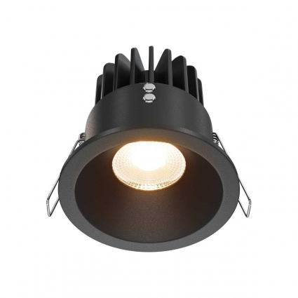 Встраиваемый светильник Maytoni Technical Downlight DL034-01-12W2.7K-B, цвет черный