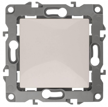 Выключатель одноклавишный ЭРА 12 10AX 250V 12-1001-02 Б0014628, цвет белый,  в современном стиле