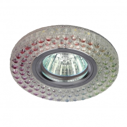 Встраиваемый светильник ЭРА LED с подсветкой DK LD15 SL RGB/WH Б0028081 для гостиной площадью до 2 кв.м.,  в стиле модерн