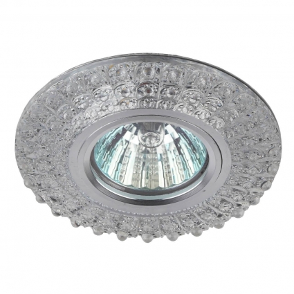 Встраиваемый светильник ЭРА LED с подсветкой DK LD2 SL/GR Б0019199 для спальни площадью до 2 кв.м.,  в стиле модерн