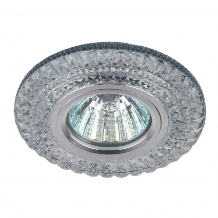 Встраиваемый светильник ЭРА LED с подсветкой DK LD3 SL/WH Б0019202 для спальни площадью до 3 кв.м.,  в стиле модерн