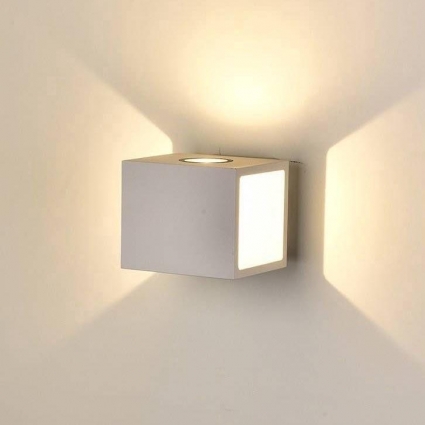 Уличный настенный светодиодный светильник DesignLed JY Kub LWA0100A-WH-WW 002796, цвет белый,  в современном стиле