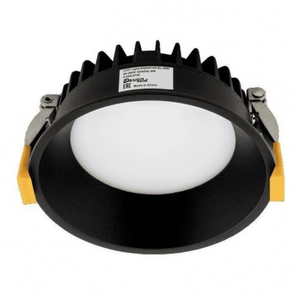 Встраиваемый светодиодный светильник DesignLed WL-BQ BQ009109-BL-NW 005650, цвет черный,  в современном стиле