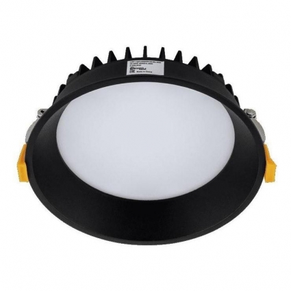 Встраиваемый светодиодный светильник DesignLed WL-BQ BQ009120-BL-WW 005647, цвет черный,  в современном стиле