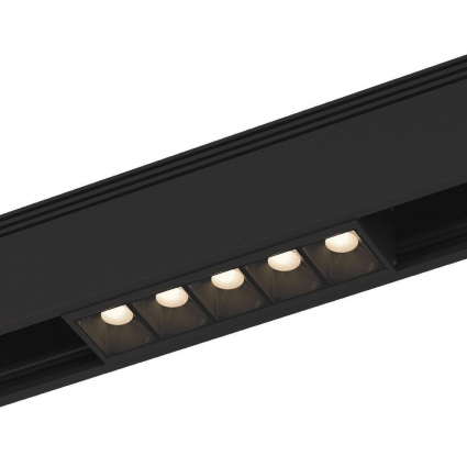 Трековый светодиодный светильник DesignLed SY-601221-BL-10-WW 005401 для магазина, цвет черный,  в современном стиле