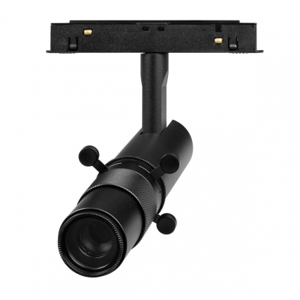 Трековый светодиодный светильник Arlight Mag-Orient-Spot-Crop-Zoom-TC-R35-6W Warm3000 045067, цвет черный,  в современном стиле