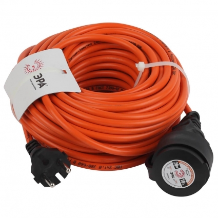 Удлинитель силовой ЭРА UPx-1-2x1-20m-IP44 Б0046806, цвет оранжевый
