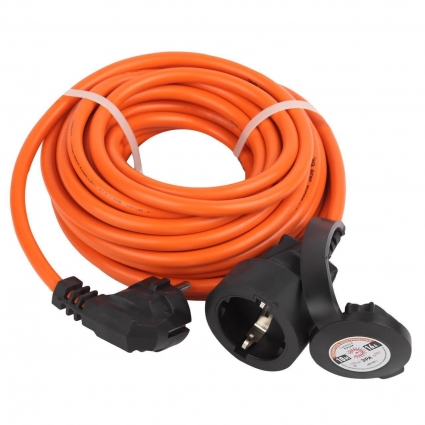 Удлинитель силовой ЭРА UPx-1e-3x1.5-10m-IP44 Б0046815, цвет оранжевый