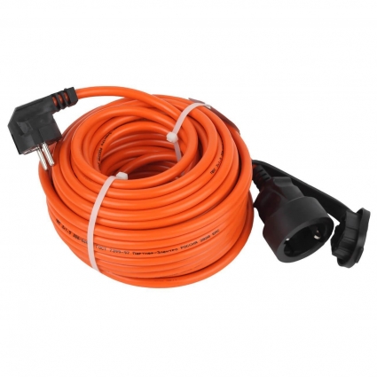 Удлинитель силовой ЭРА UPx-1e-3x1.5-20m-IP44 Б0046816, цвет оранжевый