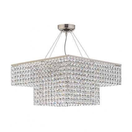 Подвесная люстра Arti Lampadari Milano E 1.5.50.522 NK для гостиной, цвет никель,  в стиле модерн