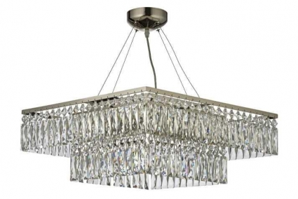 Люстра подвесная Arti Lampadari Elite Acquaro E 1.5.50.100 NP на площадь до 17.6 кв.м., цвет никель,  в современном стиле