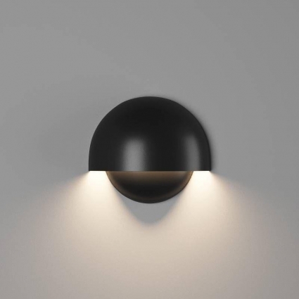 Настенный светодиодный светильник DesignLed GW Mushroom GW-A818-10-BL-WW 004440 для ванной, цвет черный,  в современном стиле
