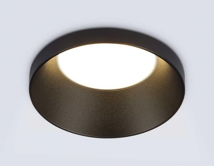 Светильник встраиваемый Ambrella Light TN102802, цвет черный,  в стиле Хай-тек