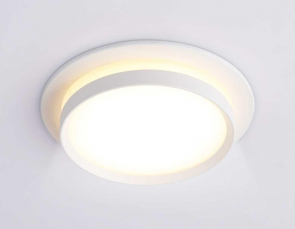 Светильник встраиваемый Ambrella Light TN5214, цвет белый,  в стиле Хай-тек